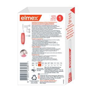 elmex® Interdentalbürsten - Größe 1 - orange, Ø 0,45 mm, Packung 25 Stück