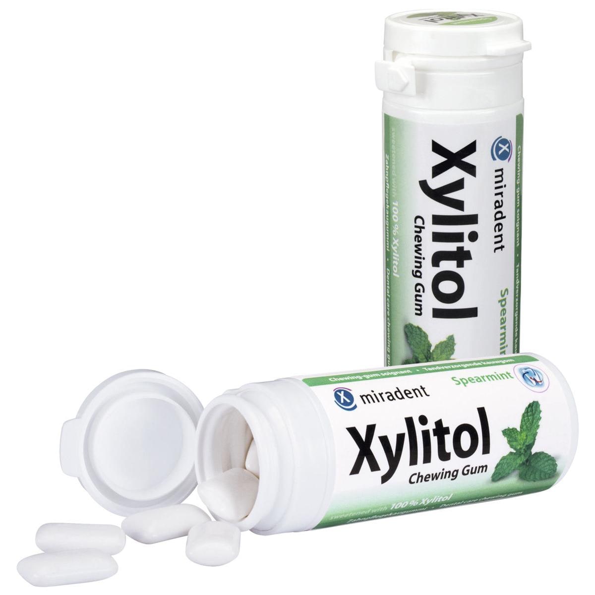 Xylitol Chewing Gum - Dose - Spearmint, Dose 30 Stück