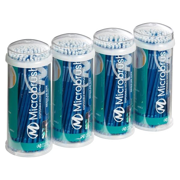 Microbrush® Röhrenserie - Nachfüllpackung - Blau, regulär, Ø 2,0 mm, Packung 400 Stück