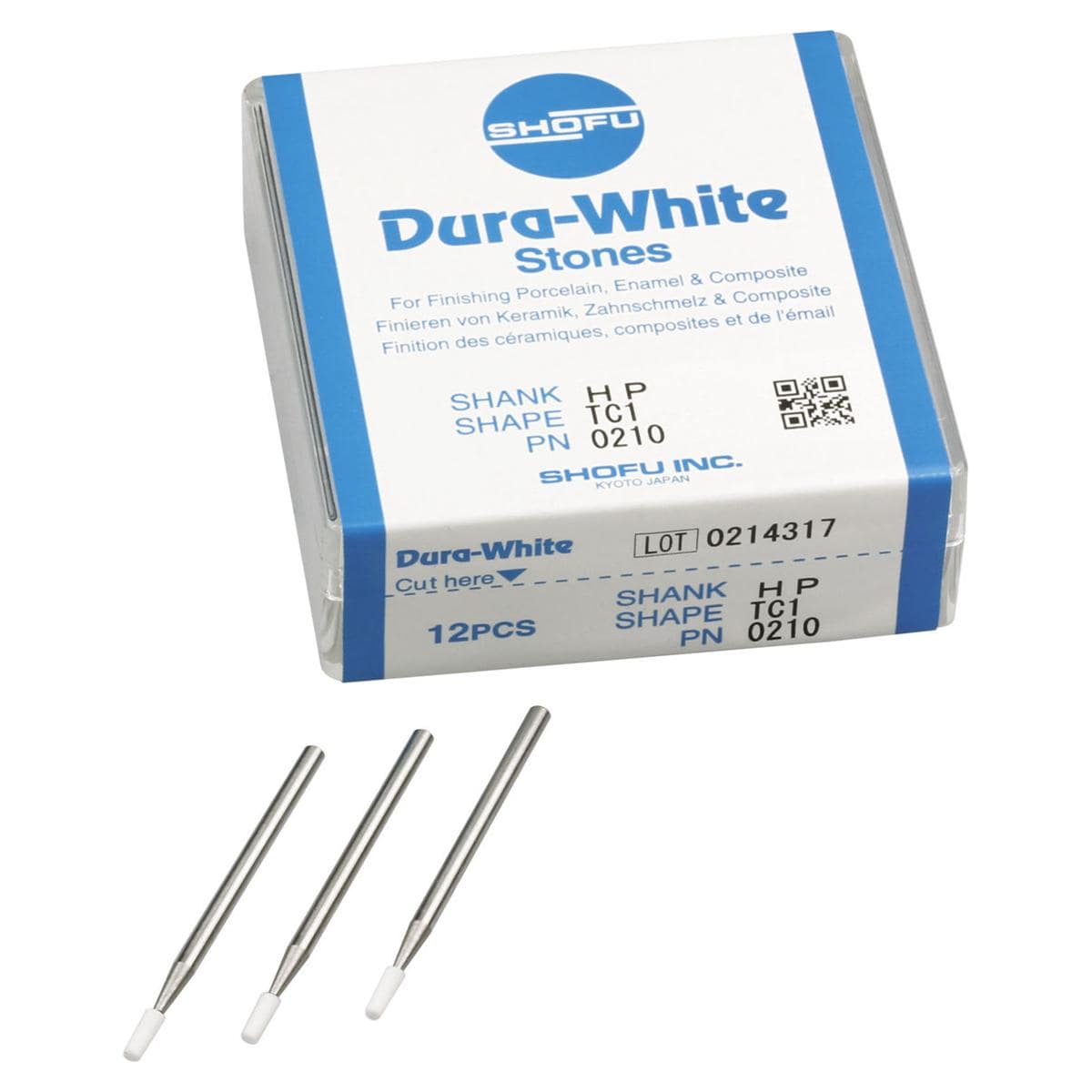 Dura-White® Schaft H - Figur TC1, ISO 020, Packung 12 Stück