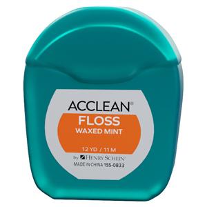 HS-Acclean® Dental Floss - Minispender - Zahnseide mint gewachst, Packung 72 Spender x 11 m