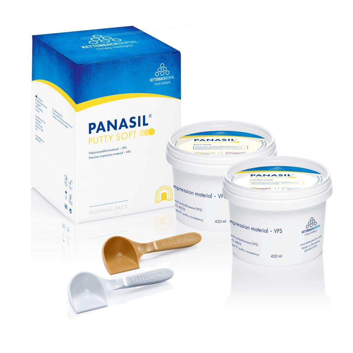 Panasil® Putty Soft - Standardpackung - Dosen 450 ml Basis und 450 ml Katalysator