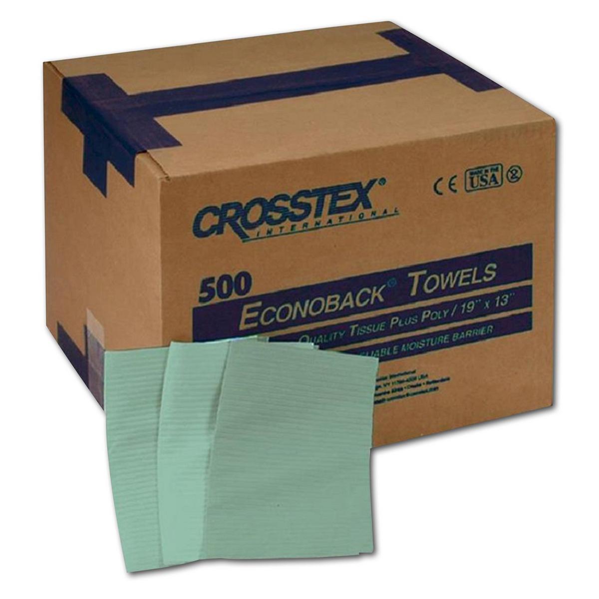 CROSSTEX Econoback® Servietten - Grün, Packung 500 Stück