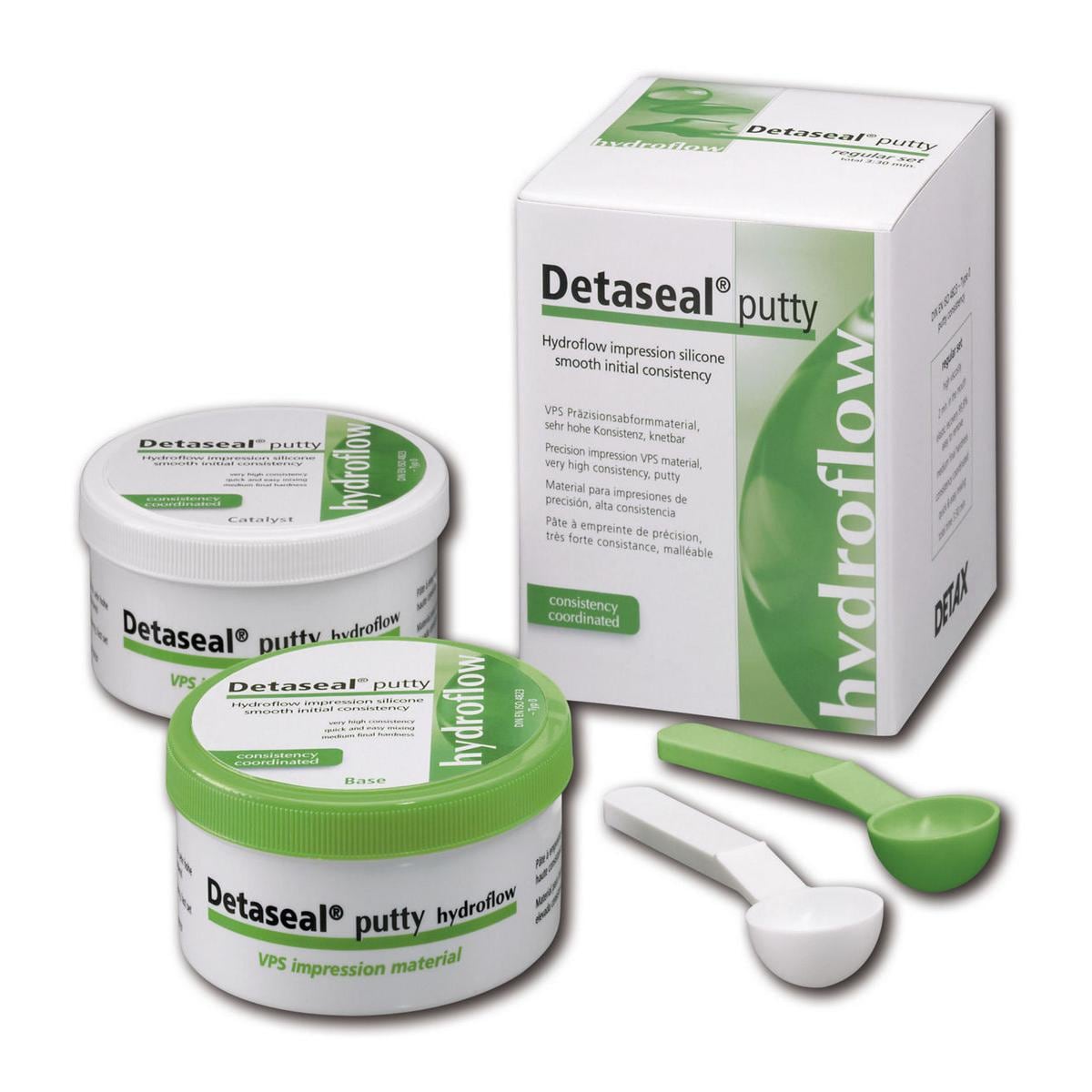 Detaseal® hydroflow putty - Multipack - Dosen 2 x 250 ml Base und 2 x 250 ml Katalysator