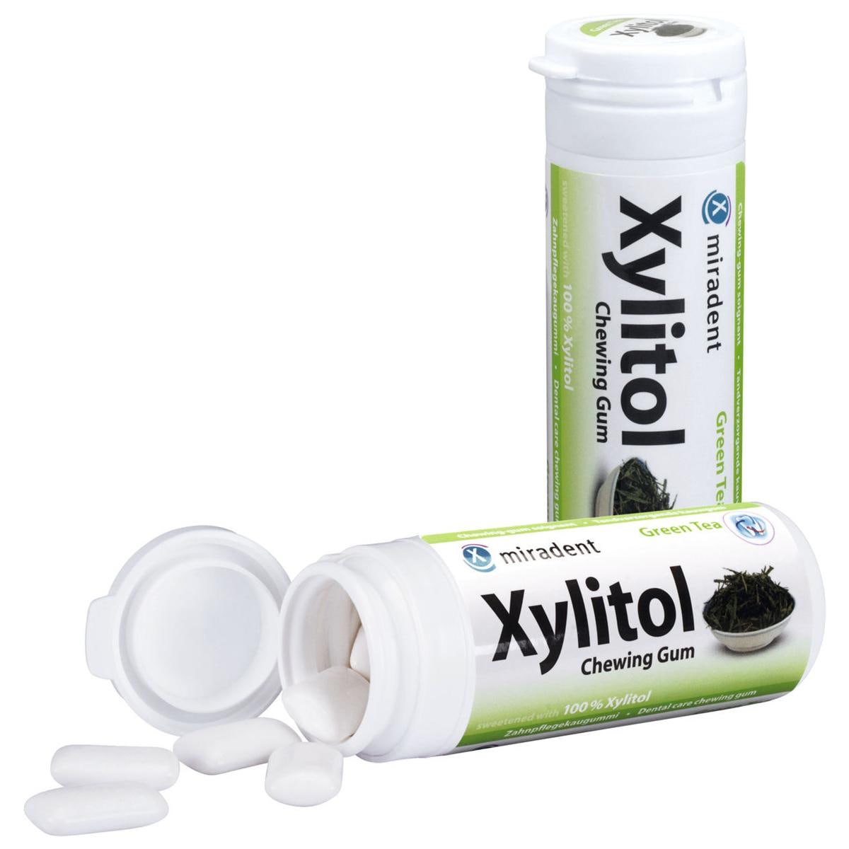 Xylitol Chewing Gum - Dose - Grüner Tee, Dose 30 Stück