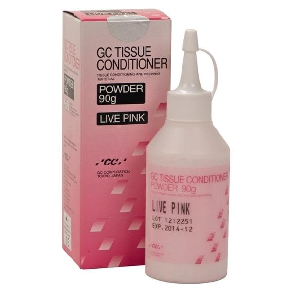 GC Tissue Conditioner Pulver - Live pink, Packung 90 g