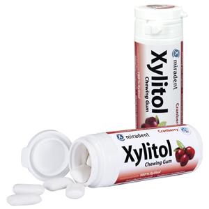 Xylitol Chewing Gum - Dose - Cranberry, Dose 30 Stück