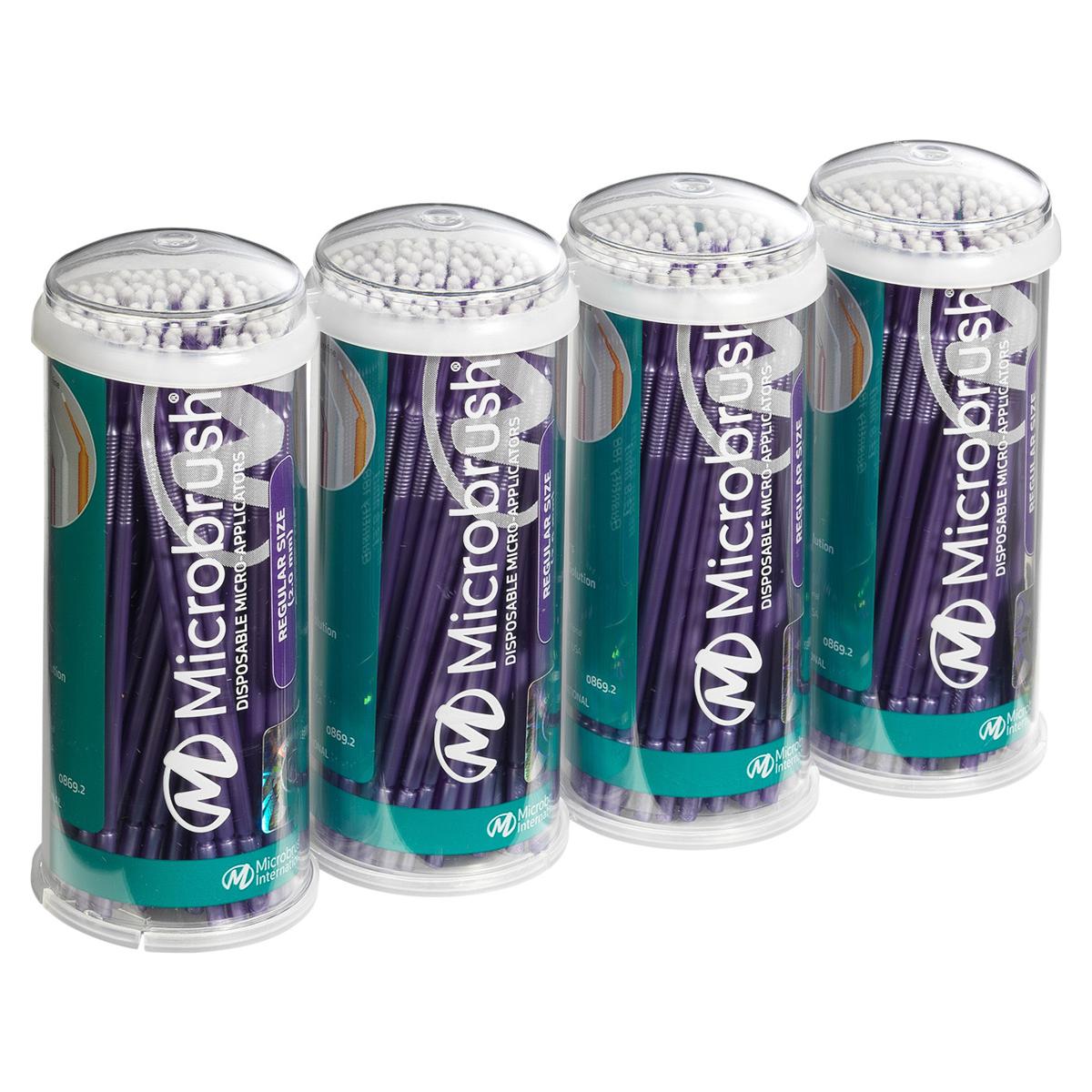 Microbrush® Röhrenserie - Nachfüllpackung - Violett, regulär, Ø 2,00 mm, Packung 400 Stück