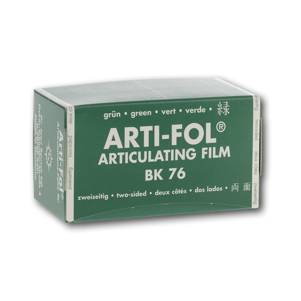 Bausch Arti-Fol® zweiseitig 75 mm - BK 76, grün, Rolle 15 m