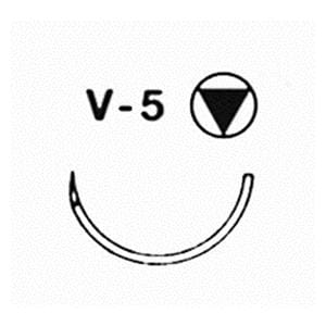 ETHIBOND EXCEL grün, geflochten - Nadeltyp V5 - USP 3-0, Länge 0,75 m (6953 H), Packung 36 Stück