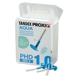PROXI Interdentalbürse - Aqua, ISO 2, PHD 1.0, Packung 6 Stück