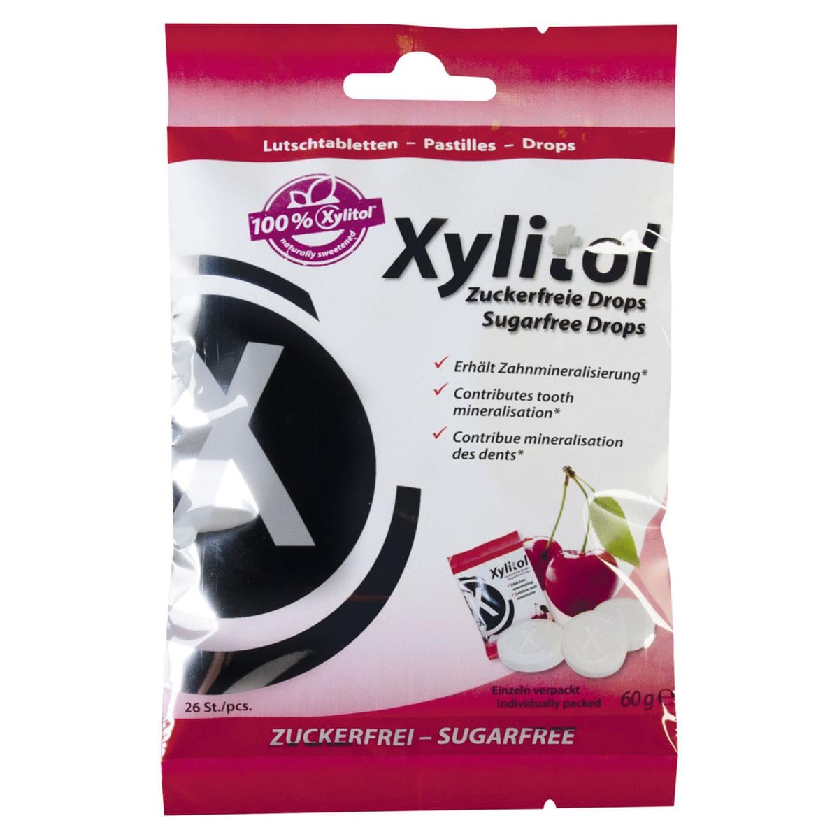 Xylitol Drops - Beutel - Kirsche, Beutel 60 g