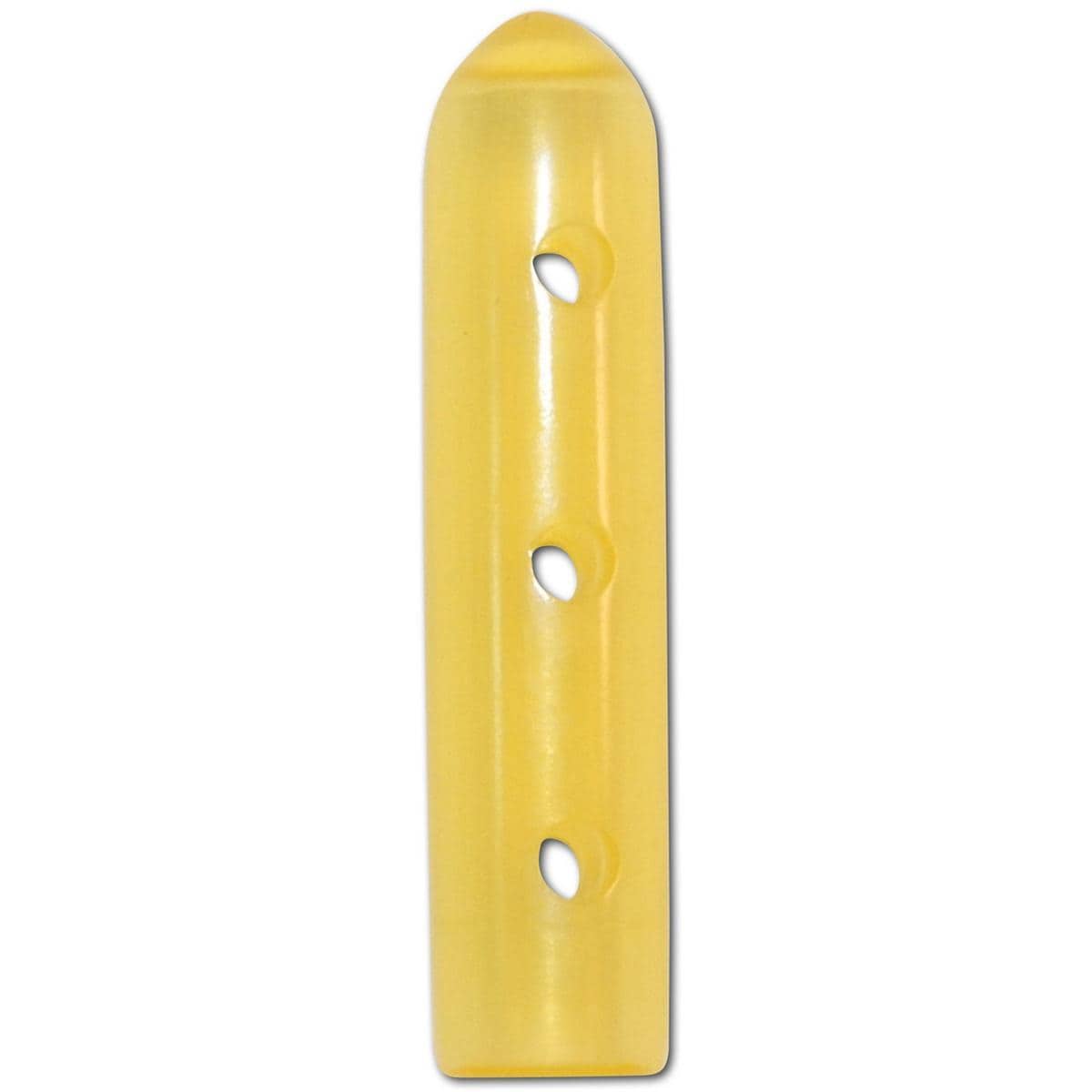Präzisionsschutzkappen gelocht - Rund, gelb, Größe 25 x Ø 5,0 mm, Packung 100 Stück