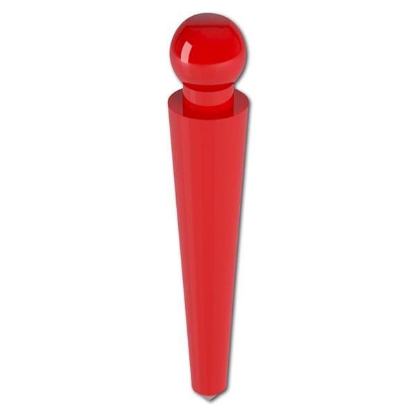 Kugel-Wurzelstift - Mikro 9 mm, rot, Packung 20 Stück