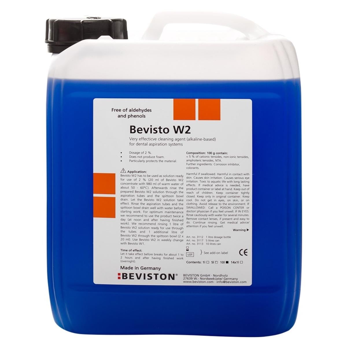 Bevisto W2, alkalisch 2 % - Kanister 10 Liter