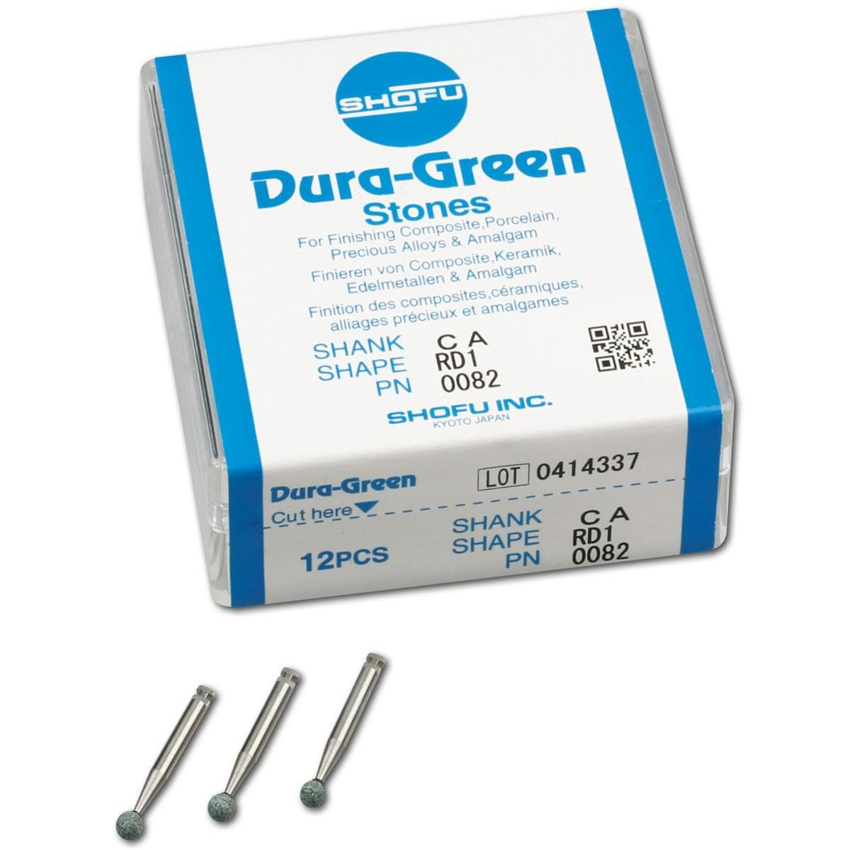 Dura-Green® Schaft W - Figur RD1, ISO 030, Packung 12 Stück