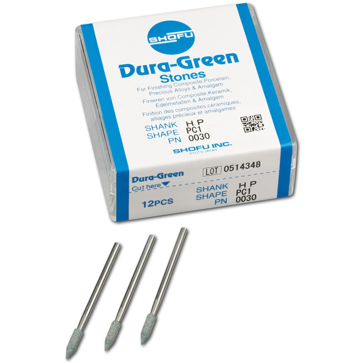 Dura-Green® Schaft H - Figur PC1, ISO 030, Packung 12 Stück