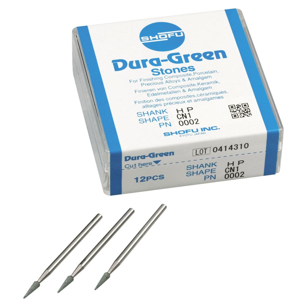 Dura-Green® Schaft H - Figur CN1, ISO 024, Packung 12 Stück
