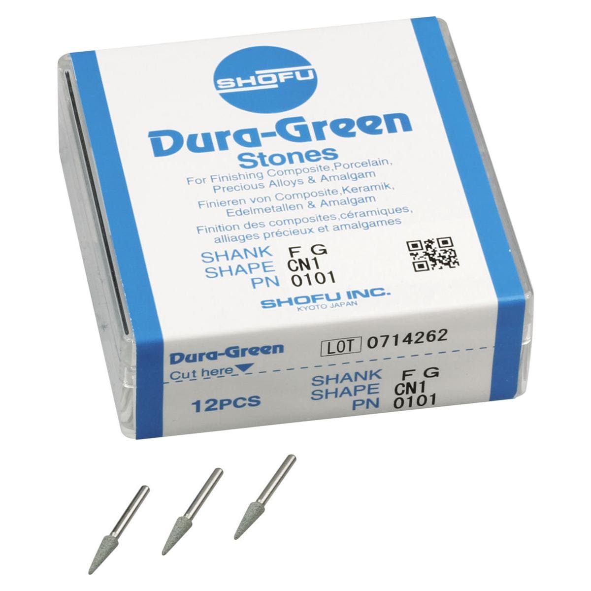 Dura-Green® Schaft FG - Figur CN1, ISO 024, Packung 12 Stück