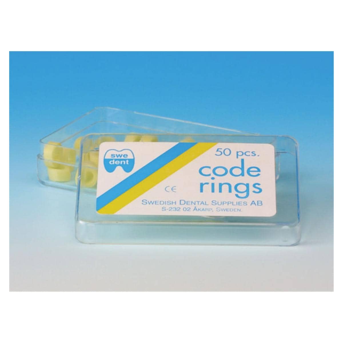 Code Ringe - Gelb, Packung 50 Stück