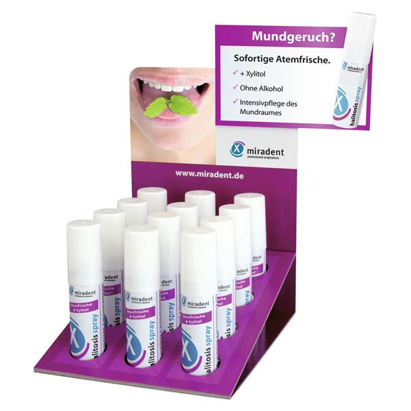 halitosis spray - Sprühdosen 12 x 15 ml mit HV-Display