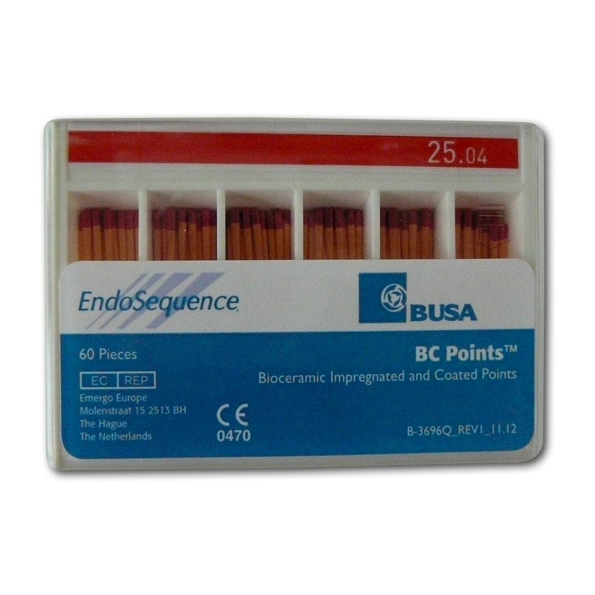 EndoSequence® BC Points™ Guttapercha - Taper .04, ISO 015, Packung 60 Stück