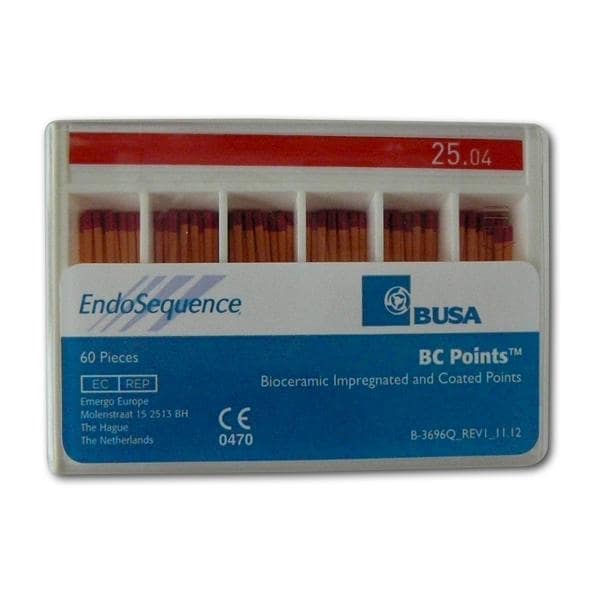 EndoSequence® BC Points™ Guttapercha - Taper .04, ISO 015, Packung 60 Stück