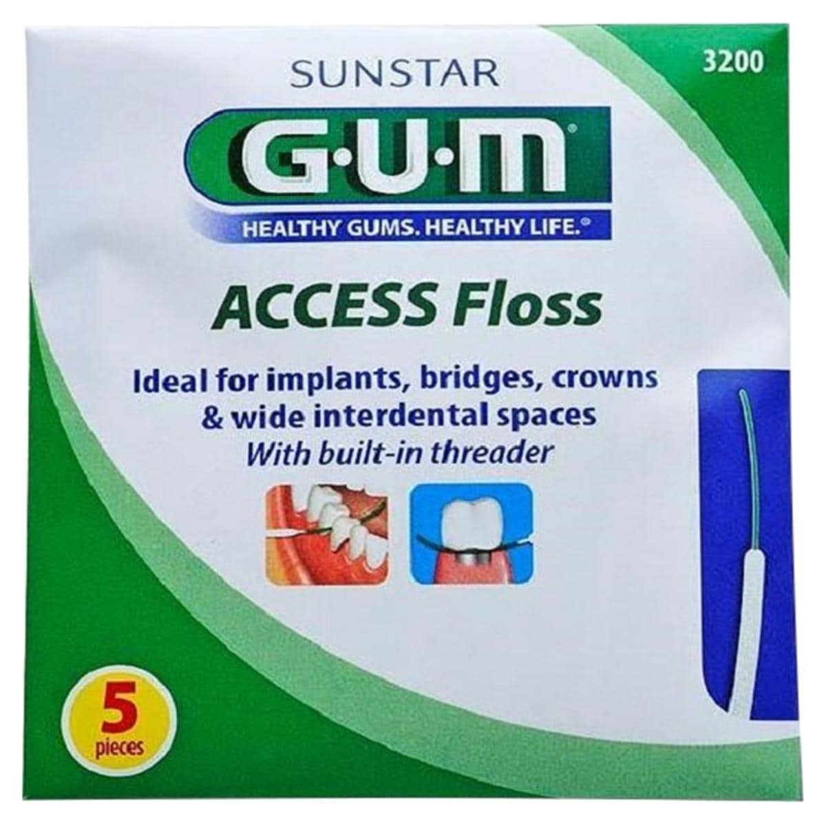 GUM® Access Floss - Beutel 50 x 5 Fäden