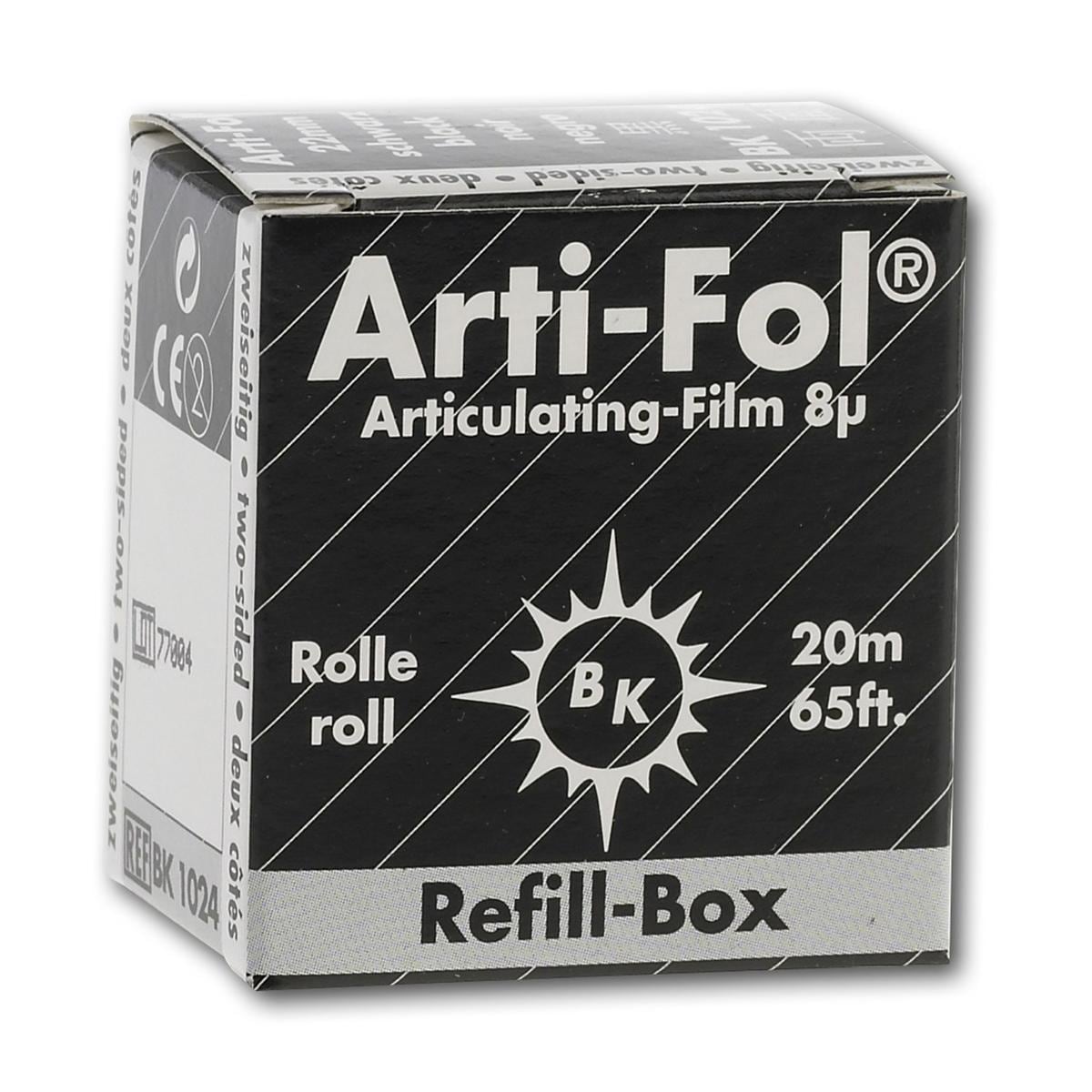 Bausch Arti-Fol® zweiseitig 22 mm - BK 1024, schwarz, Nachfüllrolle 20 m
