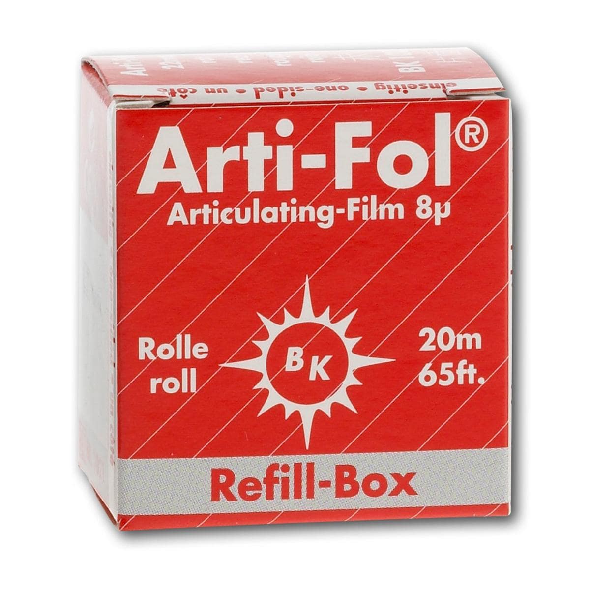 Bausch Arti-Fol® einseitig 22 mm - BK 1021, rot, Nachfüllrolle 20 m