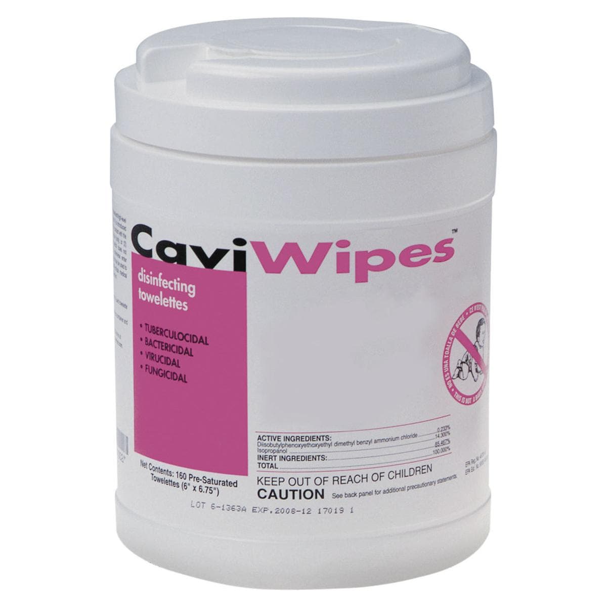 CaviWipes™ Dose - Format 15,24 x 17, 15 cm, Dose 160 Tücher