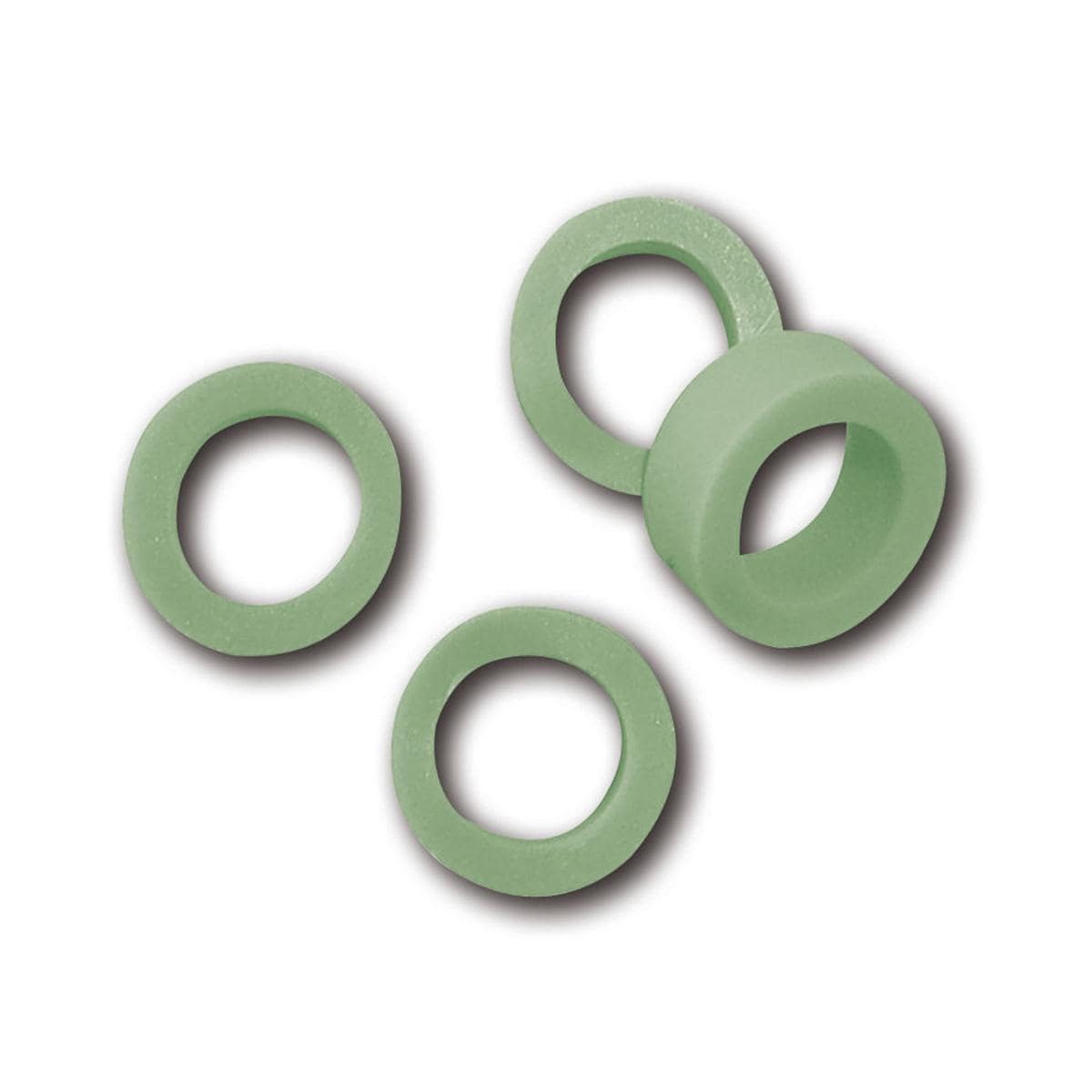Maxi ID-Ringe - Grün, Packung 25 Stück