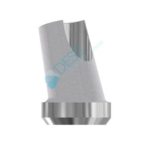 Titanabutment - kompatibel mit 3i® Osseotite® - WP Ø 5,0 mm, 15° gewinkelt