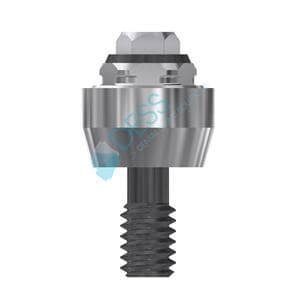 Multi-unit® Abutments RP Ø 4,1 mm - kompatibel mit Nobel Branemark® - Höhe 3,0 mm, 0° gewinkelt, ohne Rotationschutz