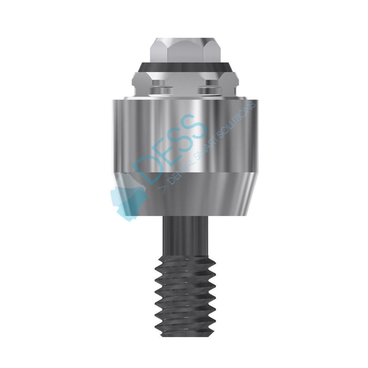 Multi-unit® Abutments RP Ø 4,1 mm - kompatibel mit Nobel Branemark® - Höhe 4,0 mm, 0° gewinkelt, ohne Rotationschutz