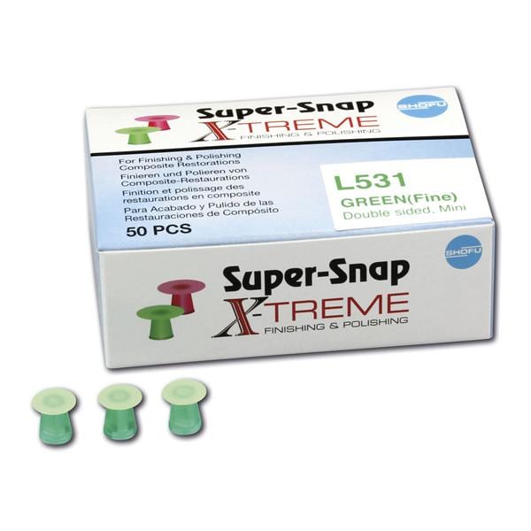Super-Snap X-Treme - Nachfüllpackung - Grün fein, Mini, Packung 50 Stück