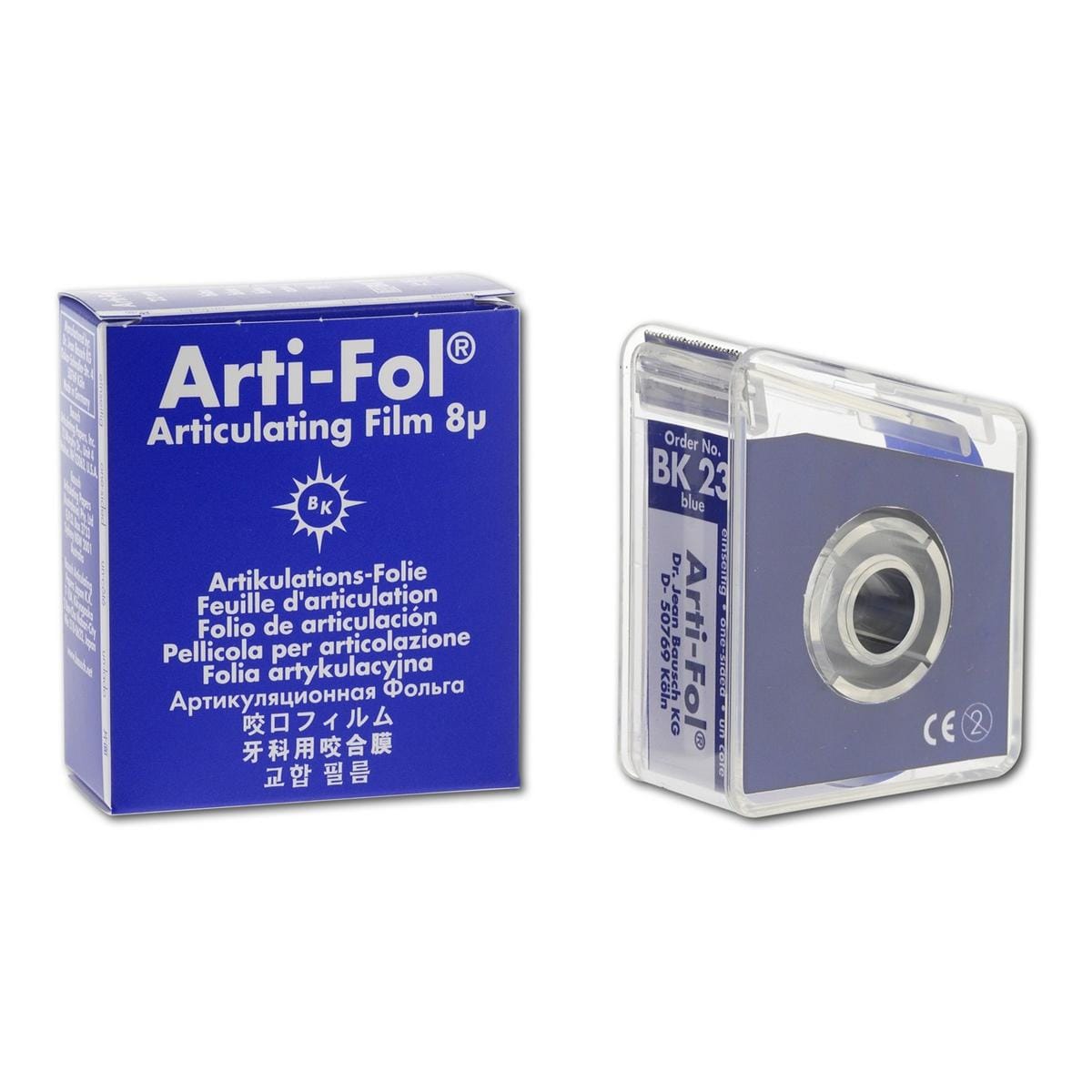 Bausch Arti-Fol® einseitig 22 mm - BK 23, blau, Spender 20 m