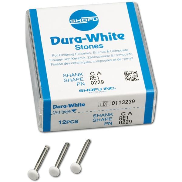 Dura-White® Schaft W - Figur RE1, ISO 062, Packung 12 Stück