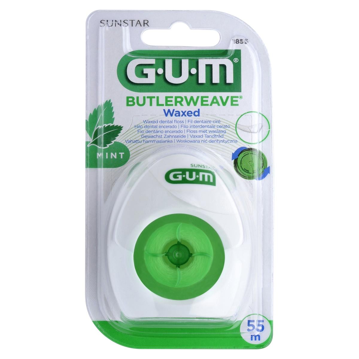 GUM® Butlerweave® Webseide - Minze, Spender 55 m