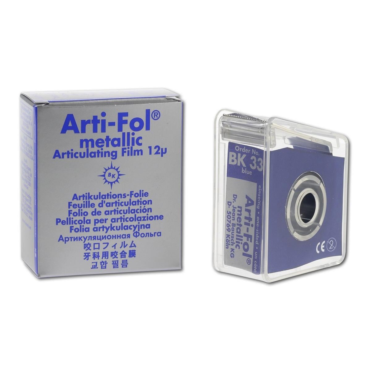 Bausch Arti-Fol® metallic - BK 33, blau, einseitig, Breite 22 mm, Spender 20 m