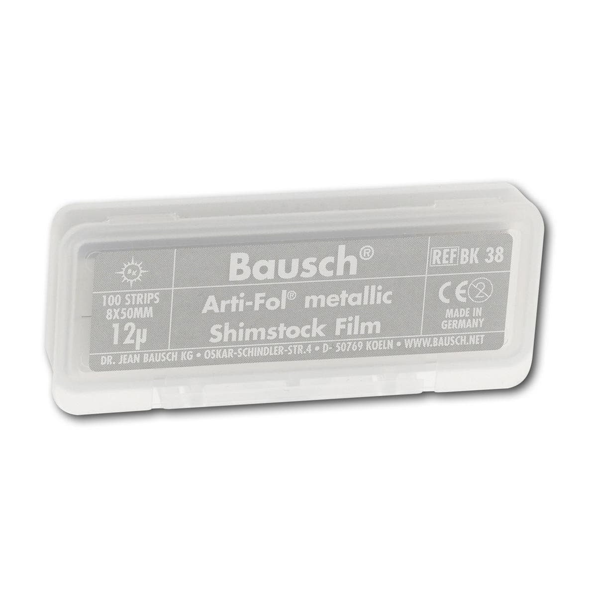 Bausch Arti-Fol® metallic - BK 38, unbeschichtet, Breite 8 mm, Heft 100 Blatt