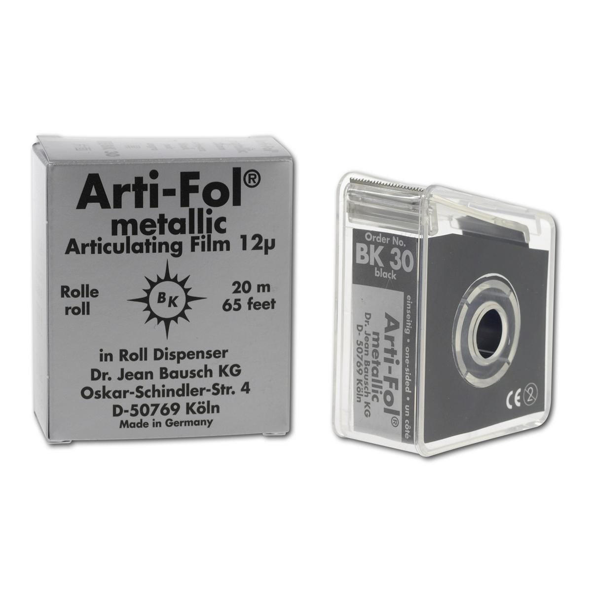 Bausch Arti-Fol® metallic - BK 30, schwarz, einseitig, Breite 22 mm, Spender 20 m