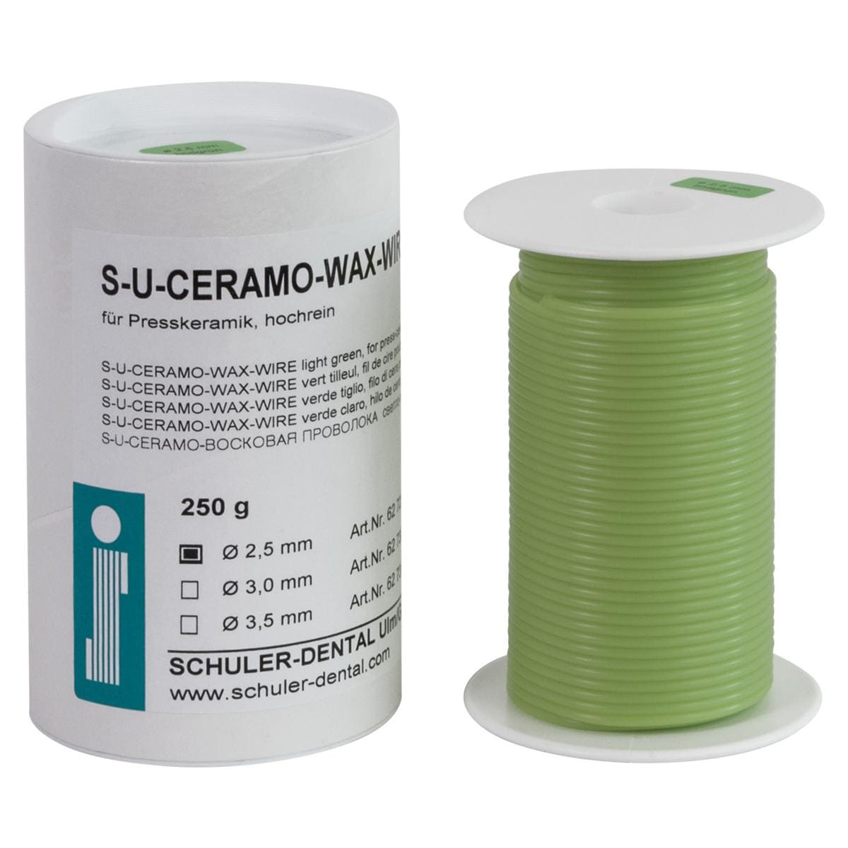 S-U Ceramo Wachsdraht - Ø 2,5 mm, Rolle 250 g