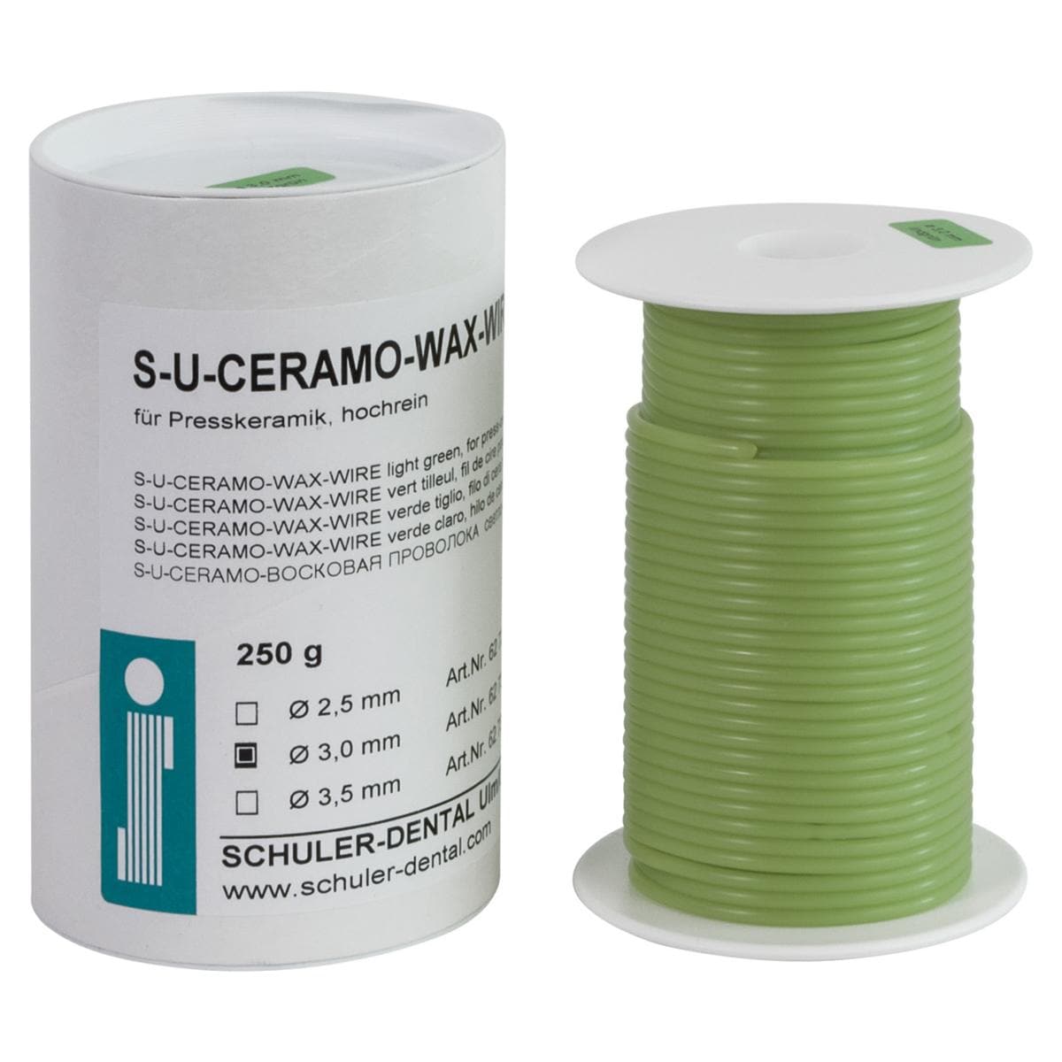 S-U Ceramo Wachsdraht - Ø 3,0 mm, Rolle 250 g