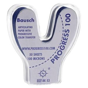 Bausch Progress 100® - BK 53, blau, Hufeisenform 50 Bogen