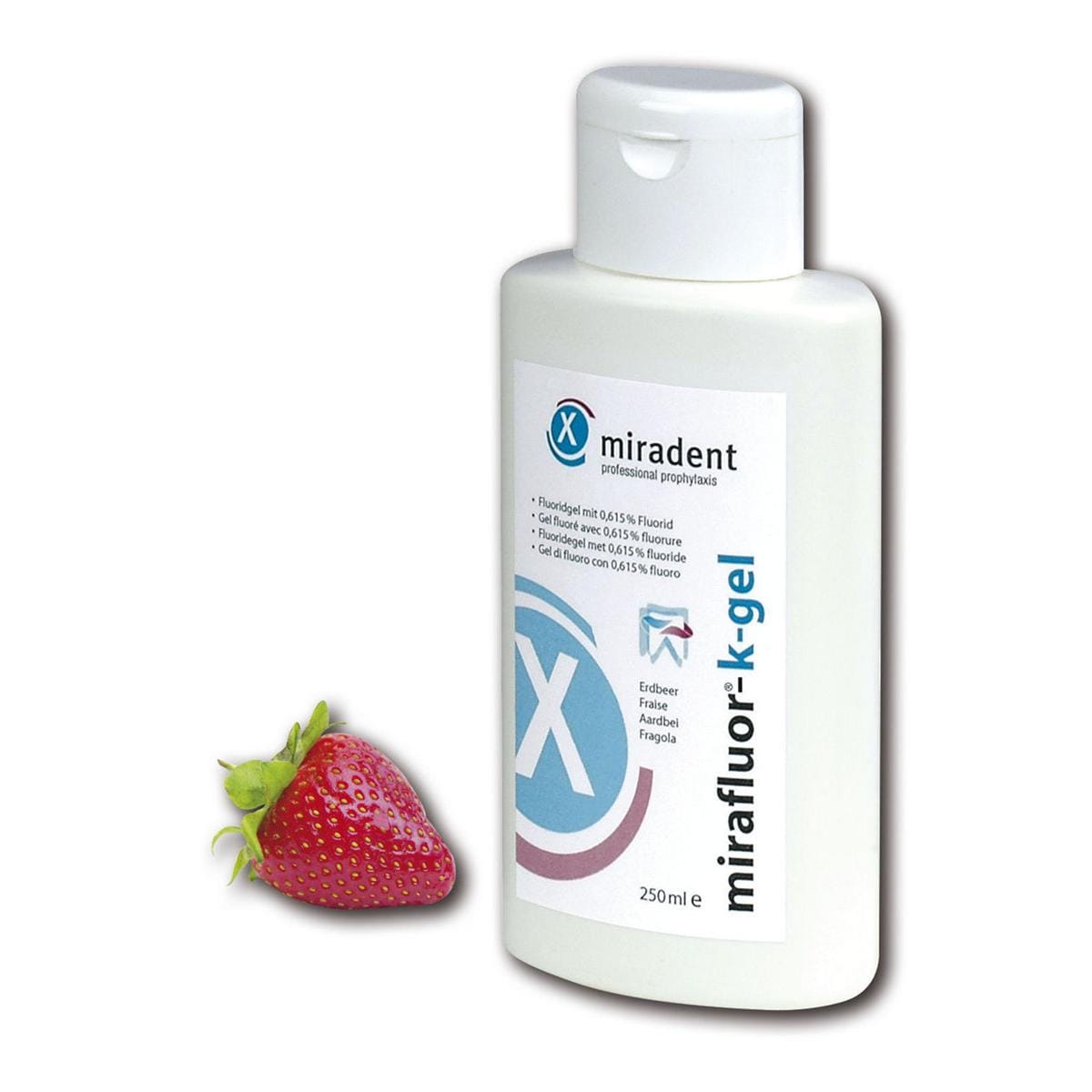 mirafluor®-k-gel - Erdbeere, Flasche 250 ml