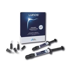 Lunos® Fissurenversiegelung - Opaque, mit Fluorid, Spritzen 2 x 1,5 g