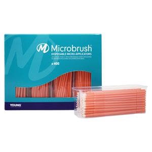 Microbrush® Plus Applikatoren - Nachfüllpackung - Pfirsich, regulär, Ø 2,0 mm, Packung 400 Stück