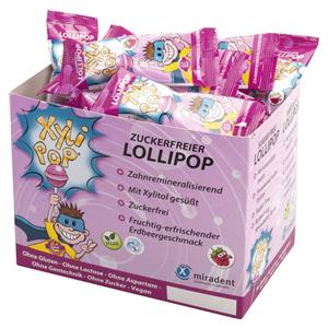 XyliPOP® Lollipop - Erdbeere, Packung 50 Stück