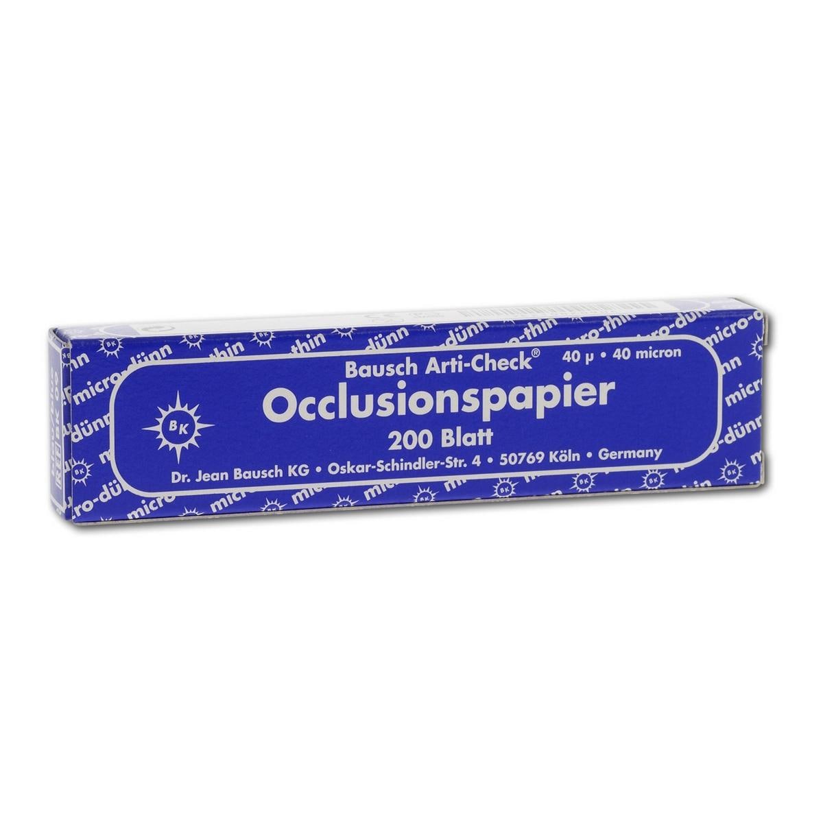 Bausch Occlusionspapier Arti-Check® - BK 09, blau, Heftchenpackung, 200 Blatt
